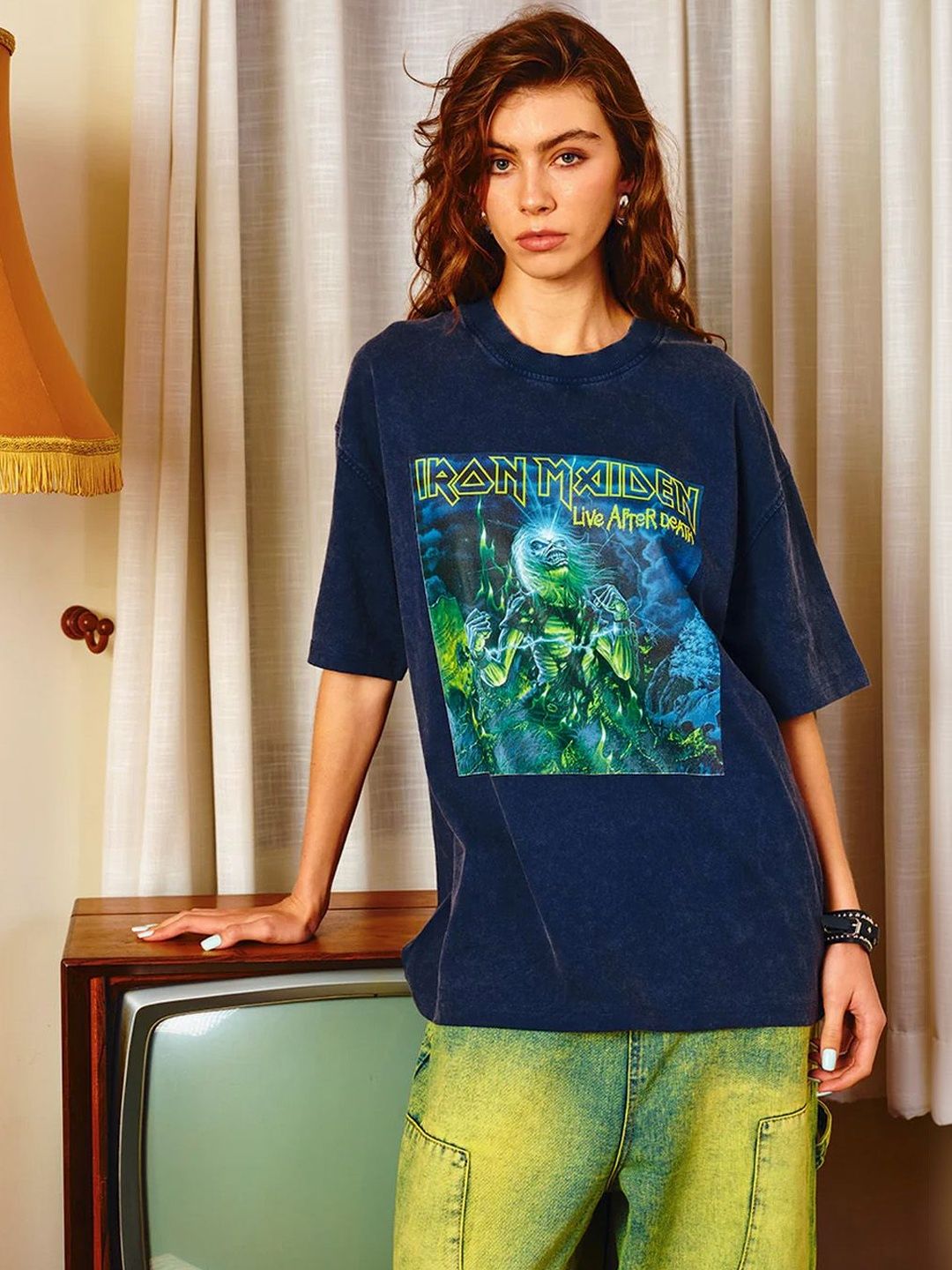 Women Printed Pockets T-shirt