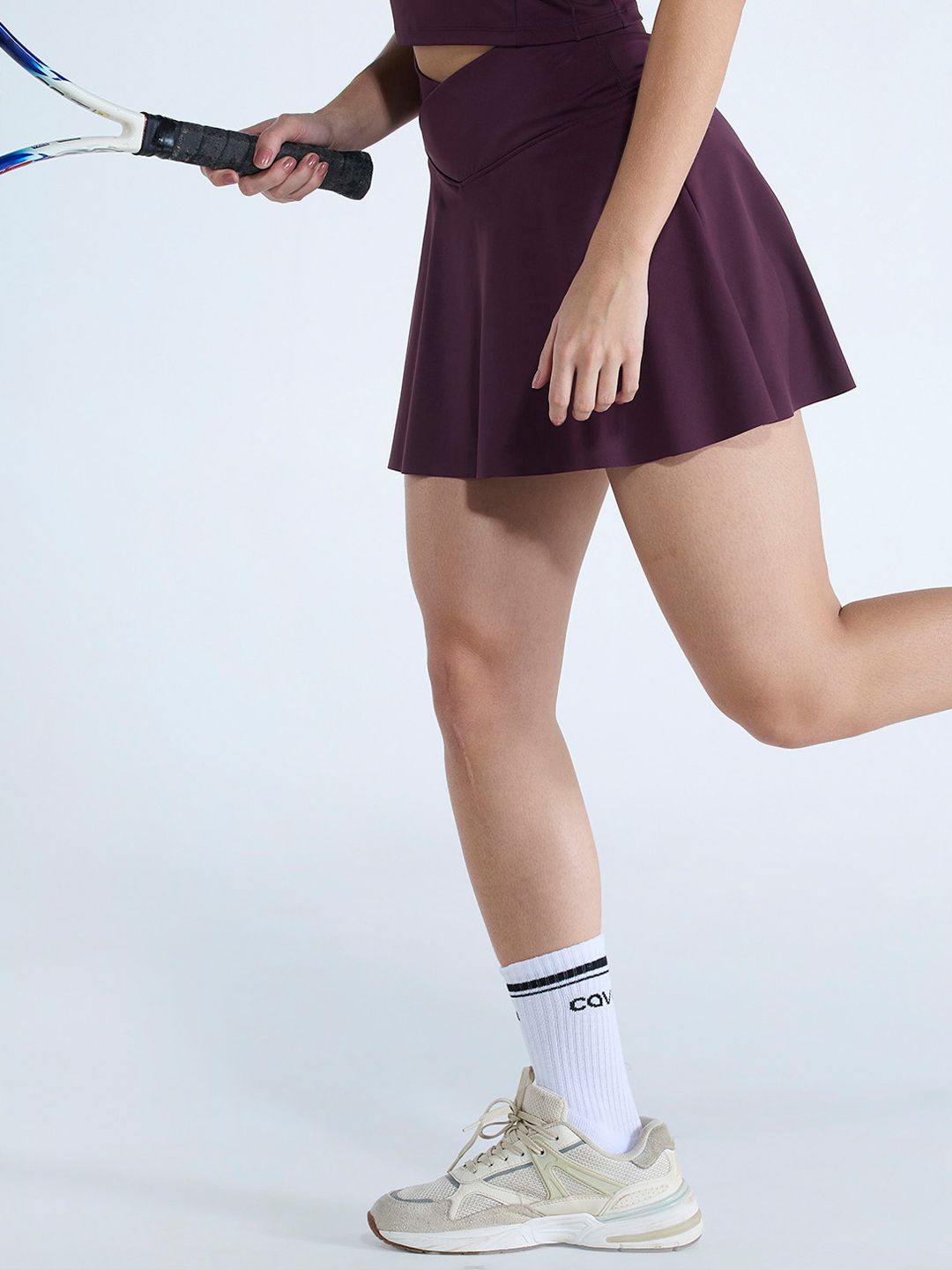 Wine Hourglass Swirl Skorts