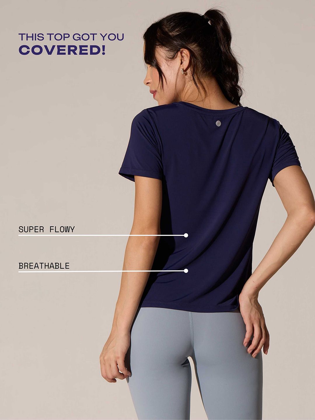 Navy Blue Lay-Low Top