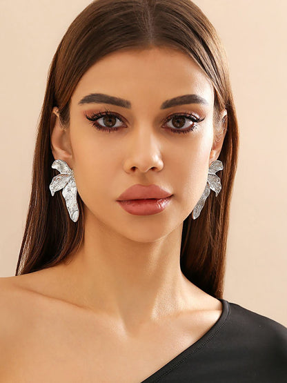 Leaf Shaped Studs Earrings