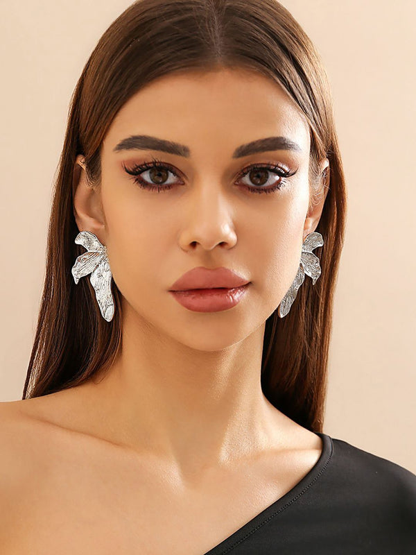 Leaf Shaped Studs Earrings