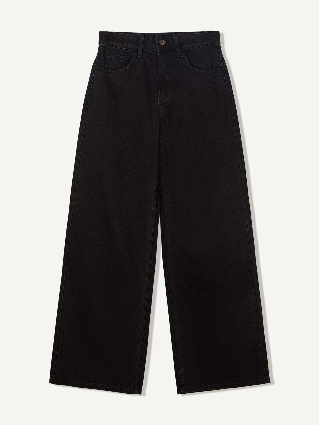Women Urban Wide Leg Mid-Rise Stretchable Jeans