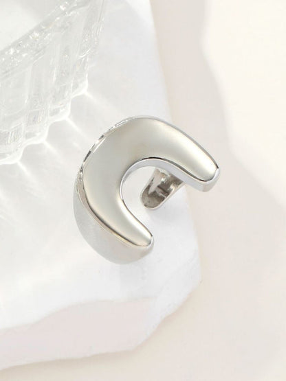 SALTY Women & Girls Moonbend Silver Stylish Adjustable Finger Ring