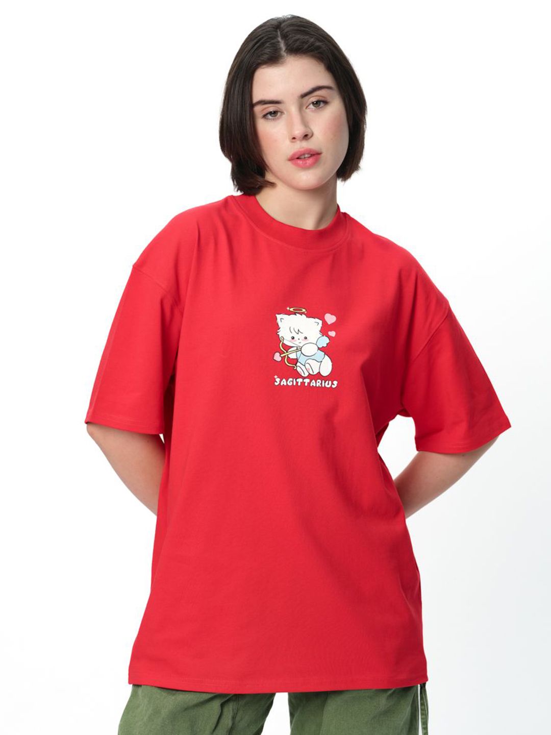 Women Sagittarius Spark Oversized T-Shirt