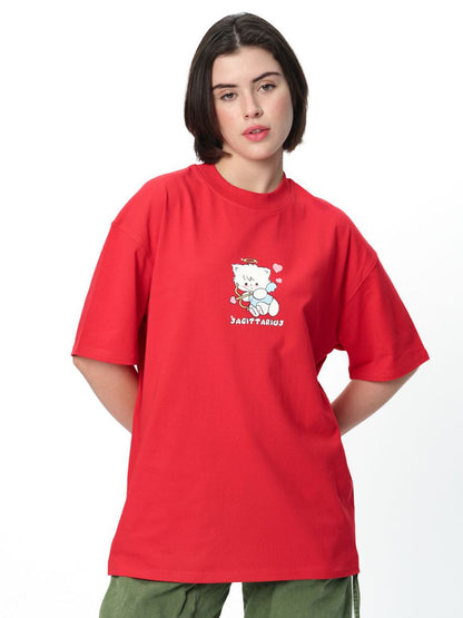 Women Sagittarius Spark Oversized T-Shirt