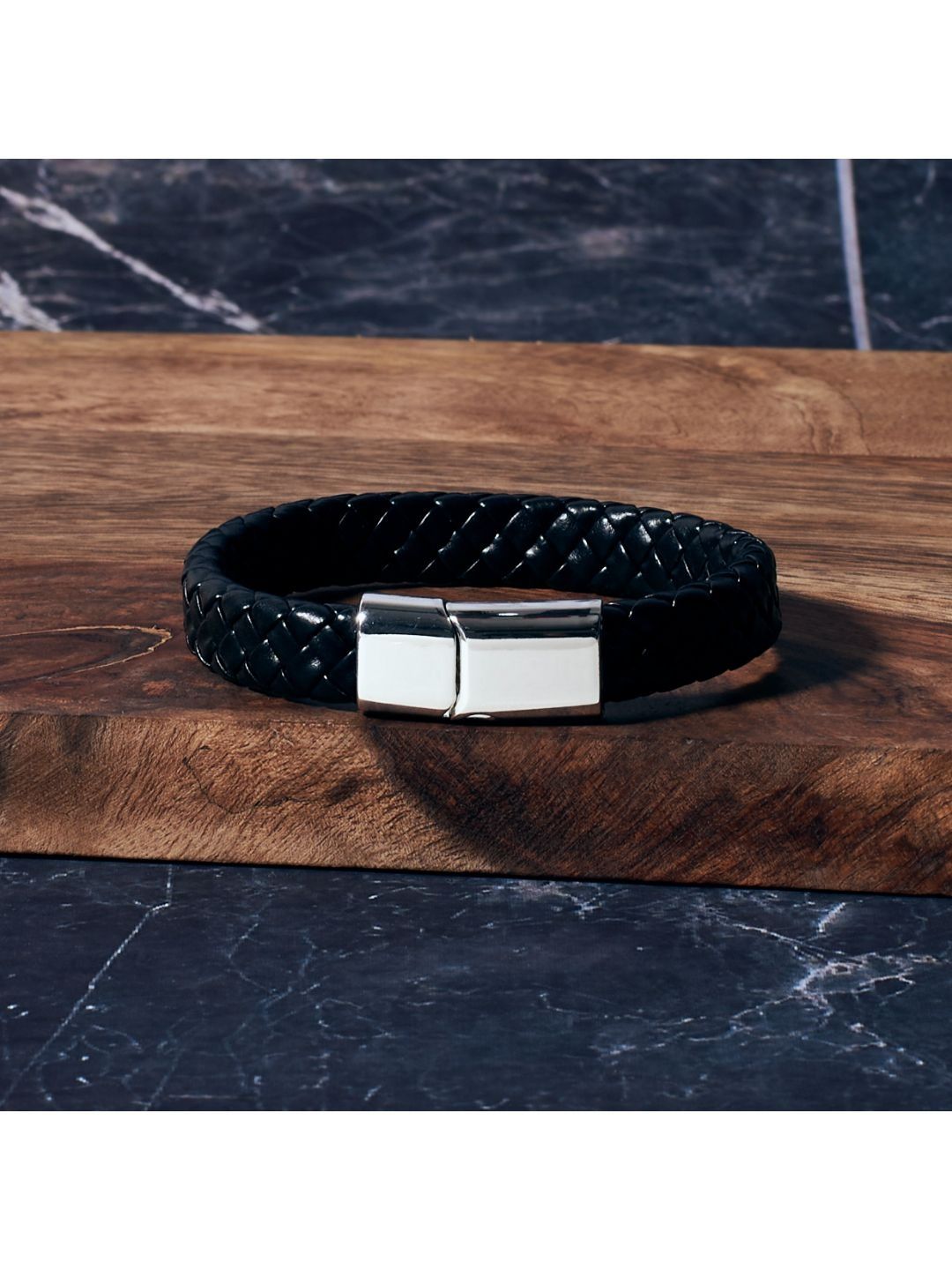 SALTY Promise Ring Chain & Avrum Leather Bracelet Jewellery Set