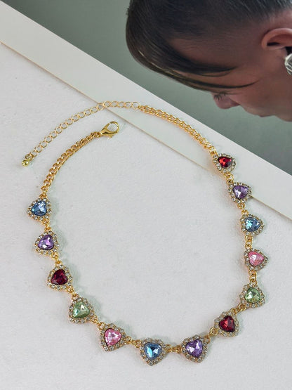 Gold-Plated Enamelled Necklace