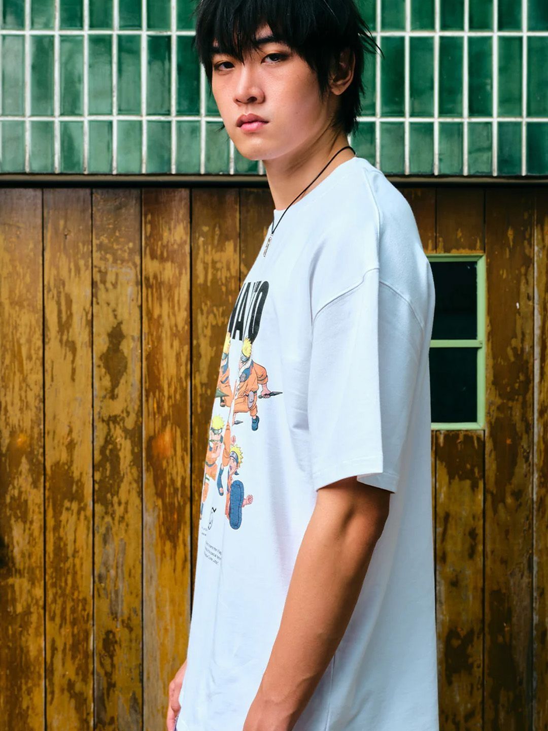 Men Dynamic Ninja Printed Cotton Oversized T-shirt