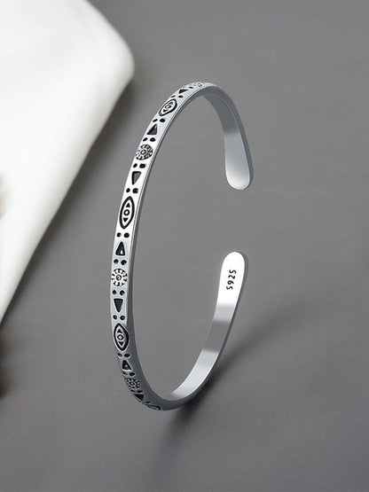 SALTY Set Of 2 Cuff & Evil Eye Bracelets