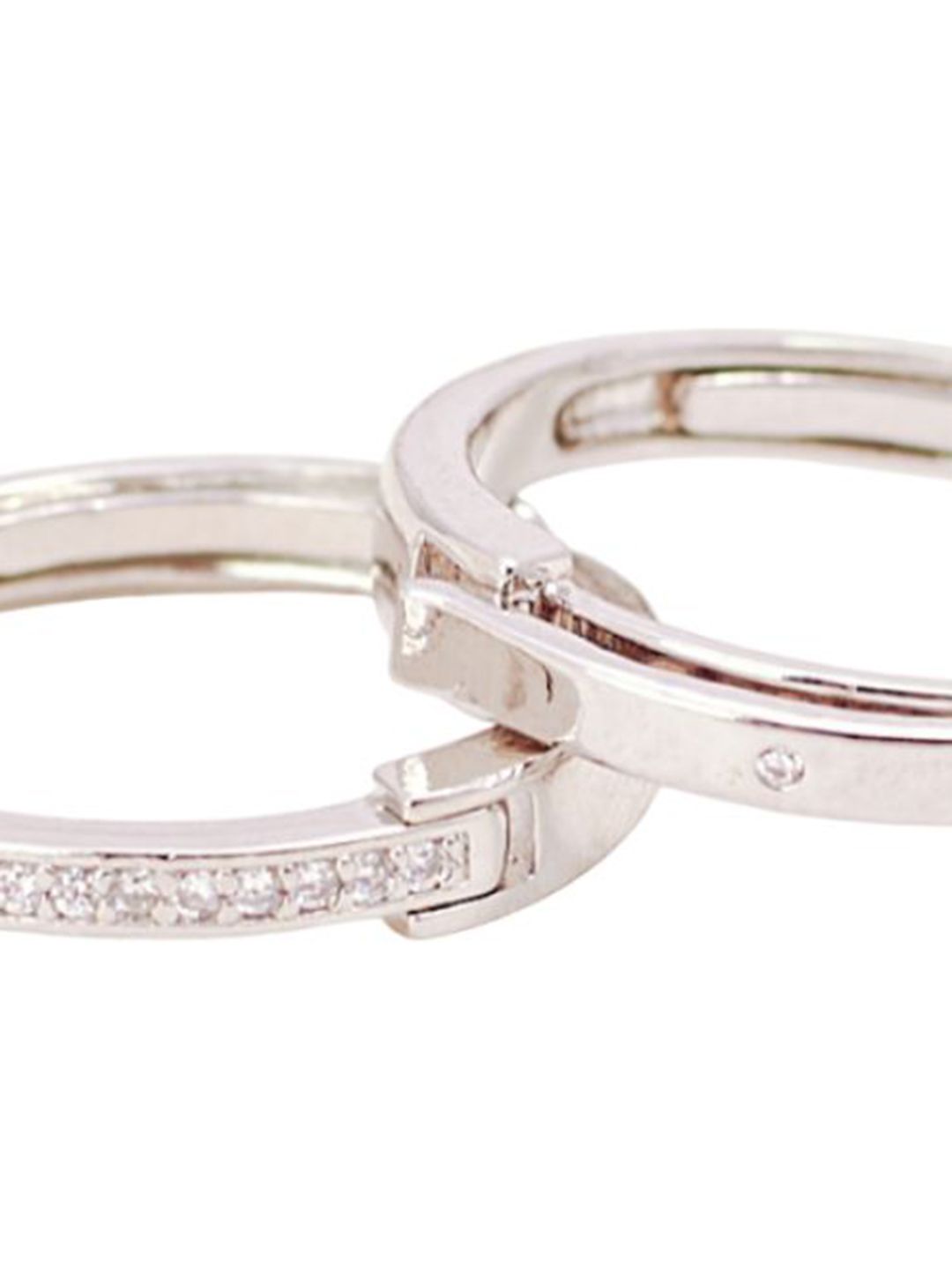 SALTY Set Of 2 Taken Coded Couple Stylish Adjustable Finger Ring