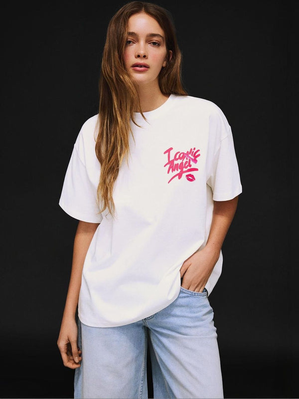 short sleeve print T-shirt