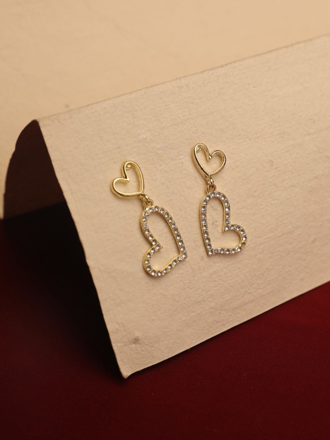 SALTY Valentines Day Charming Heart Shaped Drop Earrings
