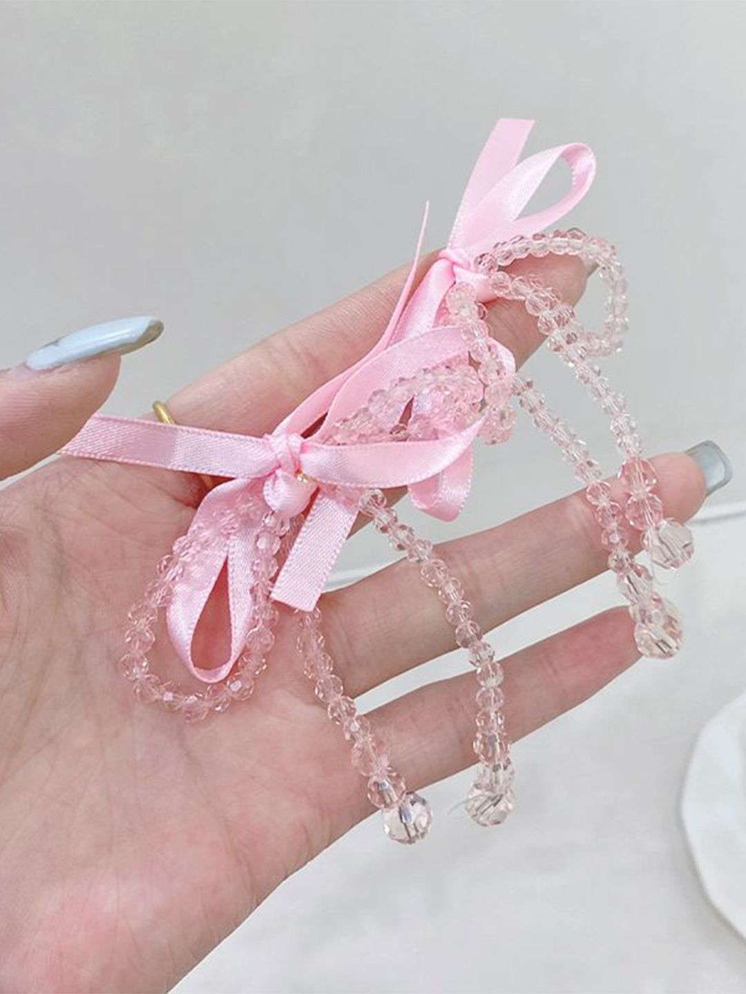 Artificial Beads Beaded Contemporary Drop Earrings