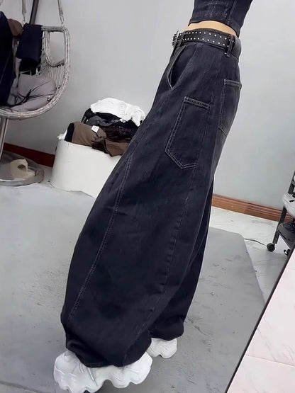 Women Wide Leg Mid-Rise Light Fade Jeans