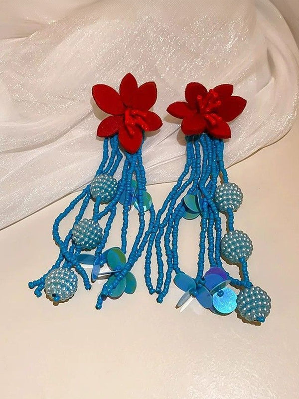 Floral Drop Earrings