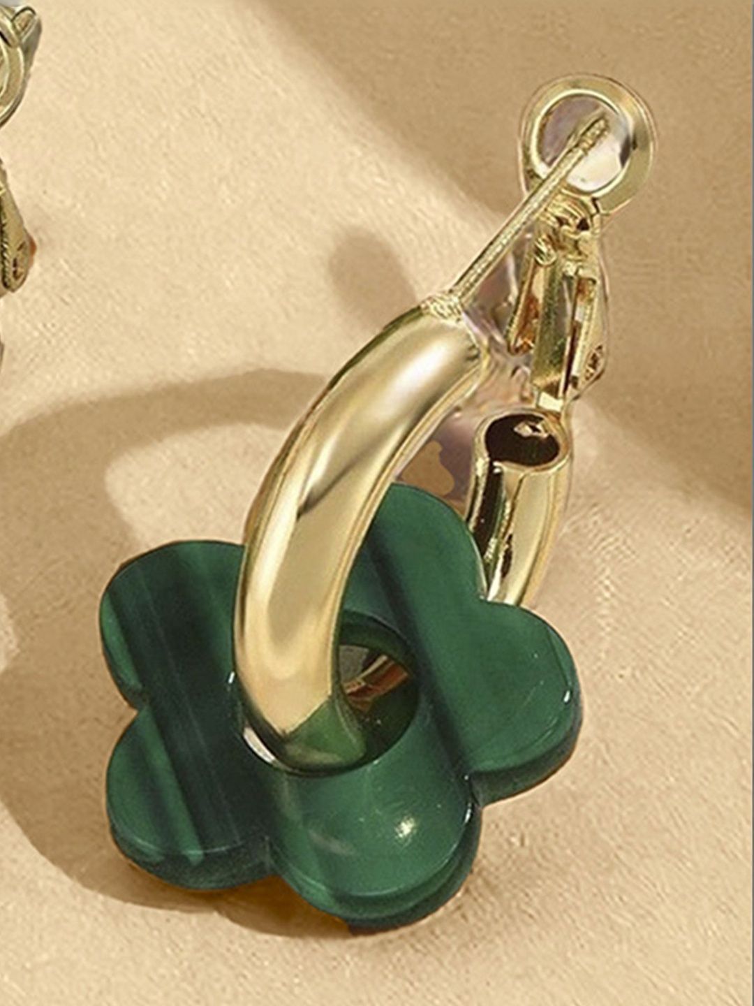 Floral Hoop Earrings