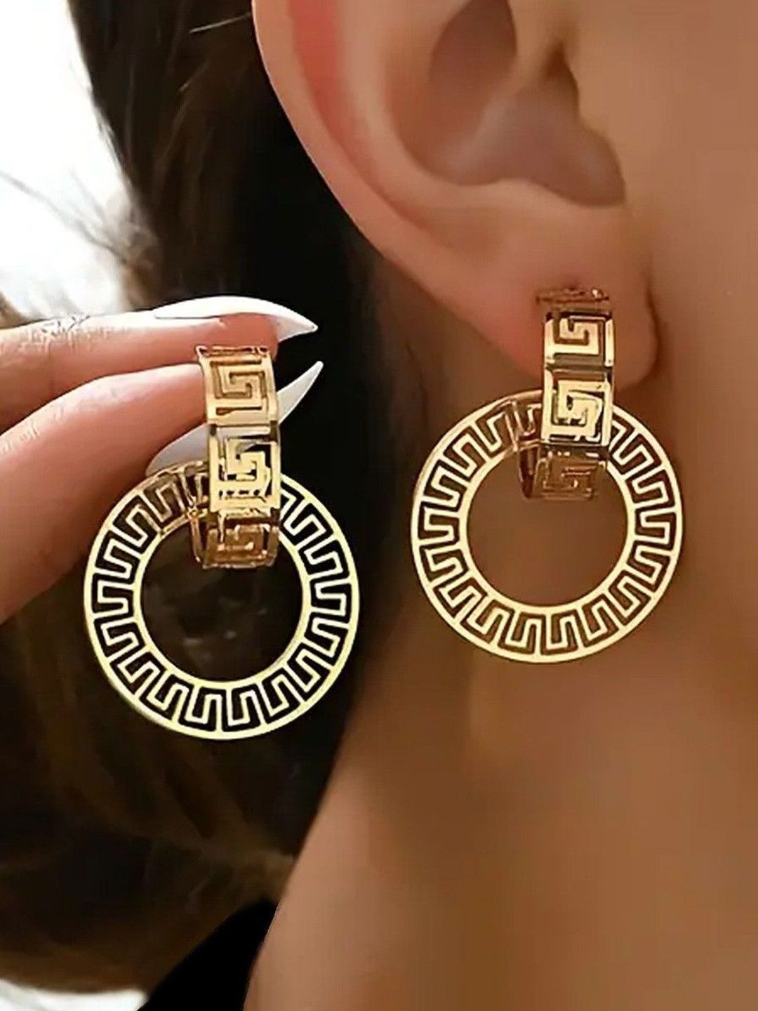 Circular Drop Earrings