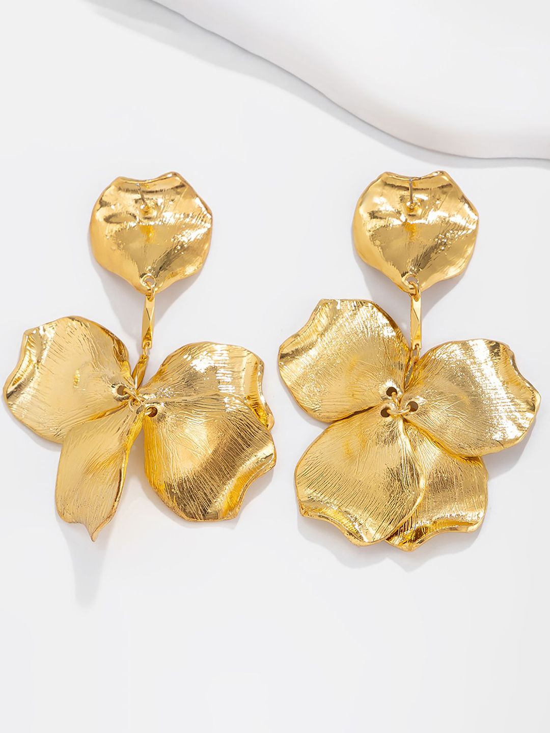 Leaf Shaped Drop Earrings
