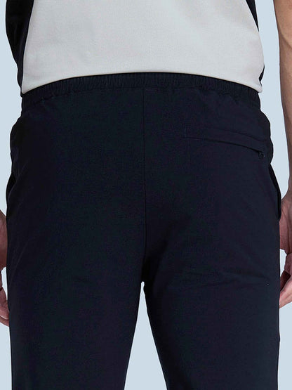 Men Black Workleisure Trousers