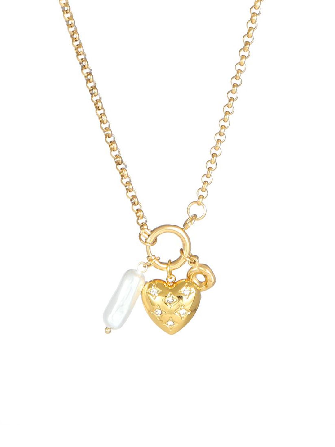 SALTY Stone-Studded & Beaded Necklace