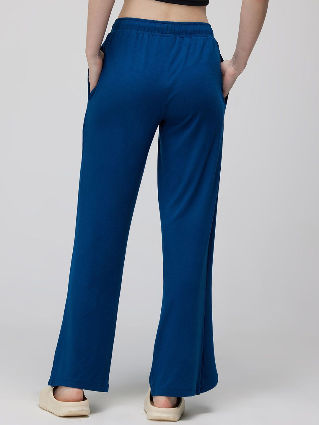 Blue Ease Flare Pants