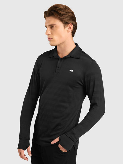 Men Solid Polo Collar T-shirt