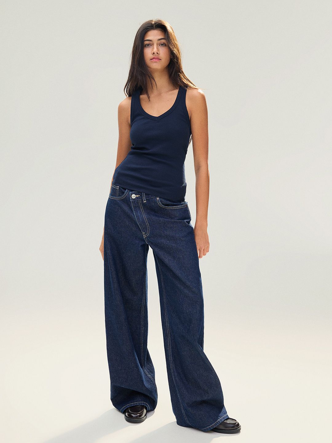 Basic rib vest top