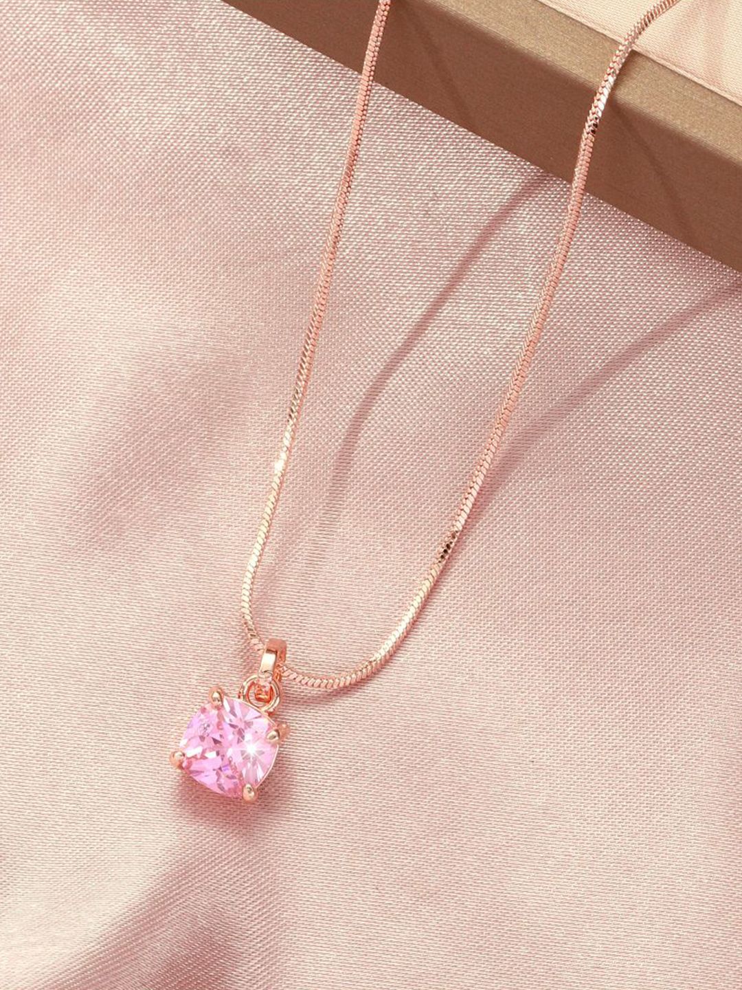 SALTY Cupid's Gem Stone Studded Pendent & Chain Jewellery Accessories