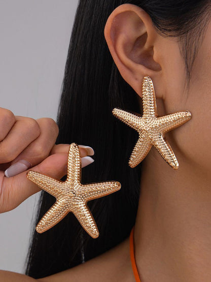 Gold-Plated Star Shaped Studs