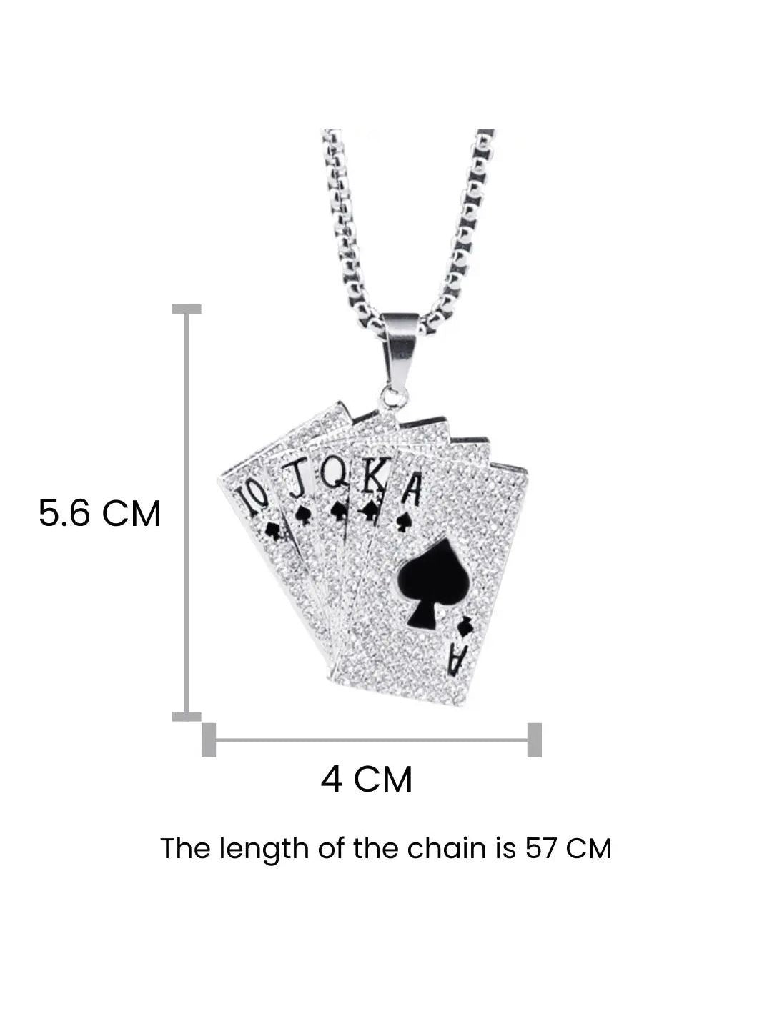 SALTY Pack of 2 Men Black Pip Cards Chain