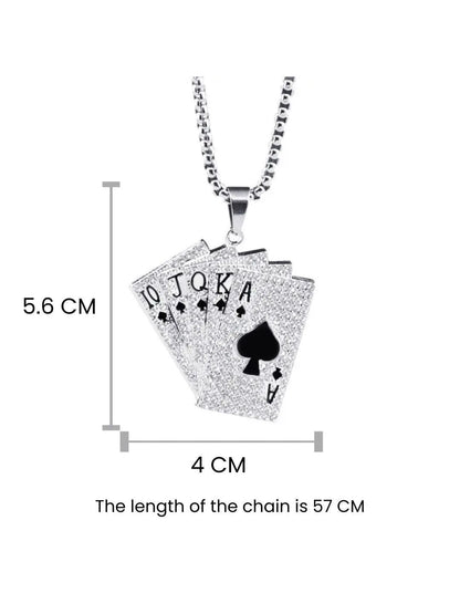 SALTY Pack of 2 Men Black Pip Cards Chain