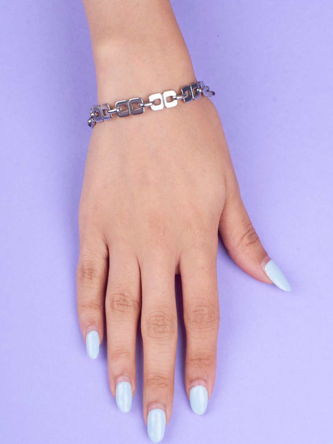 SALTY Stainless Steel Geometric Link Bracelet