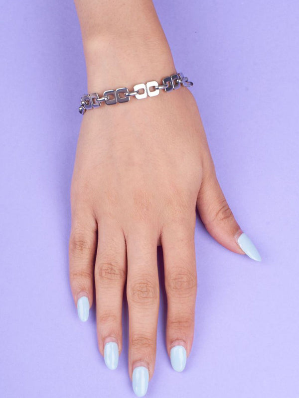 SALTY Stainless Steel Geometric Link Bracelet