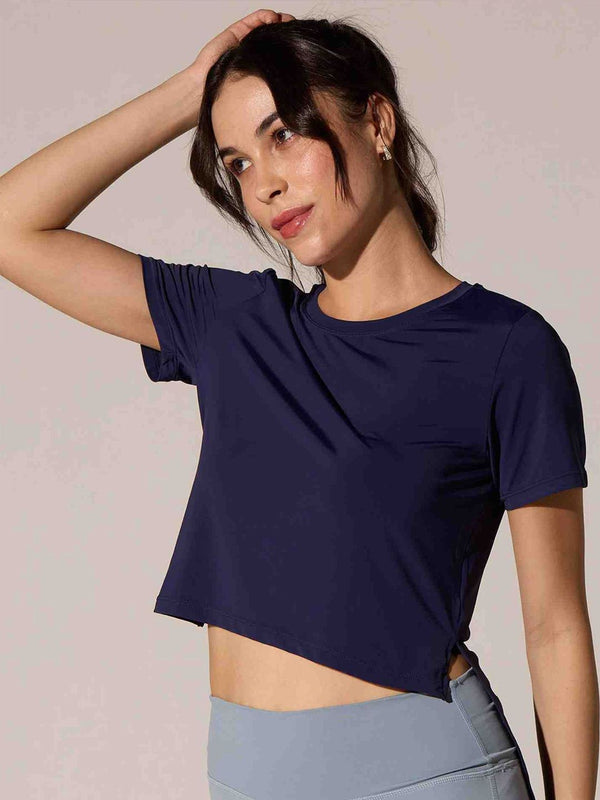 Navy Blue Lay-Low Top