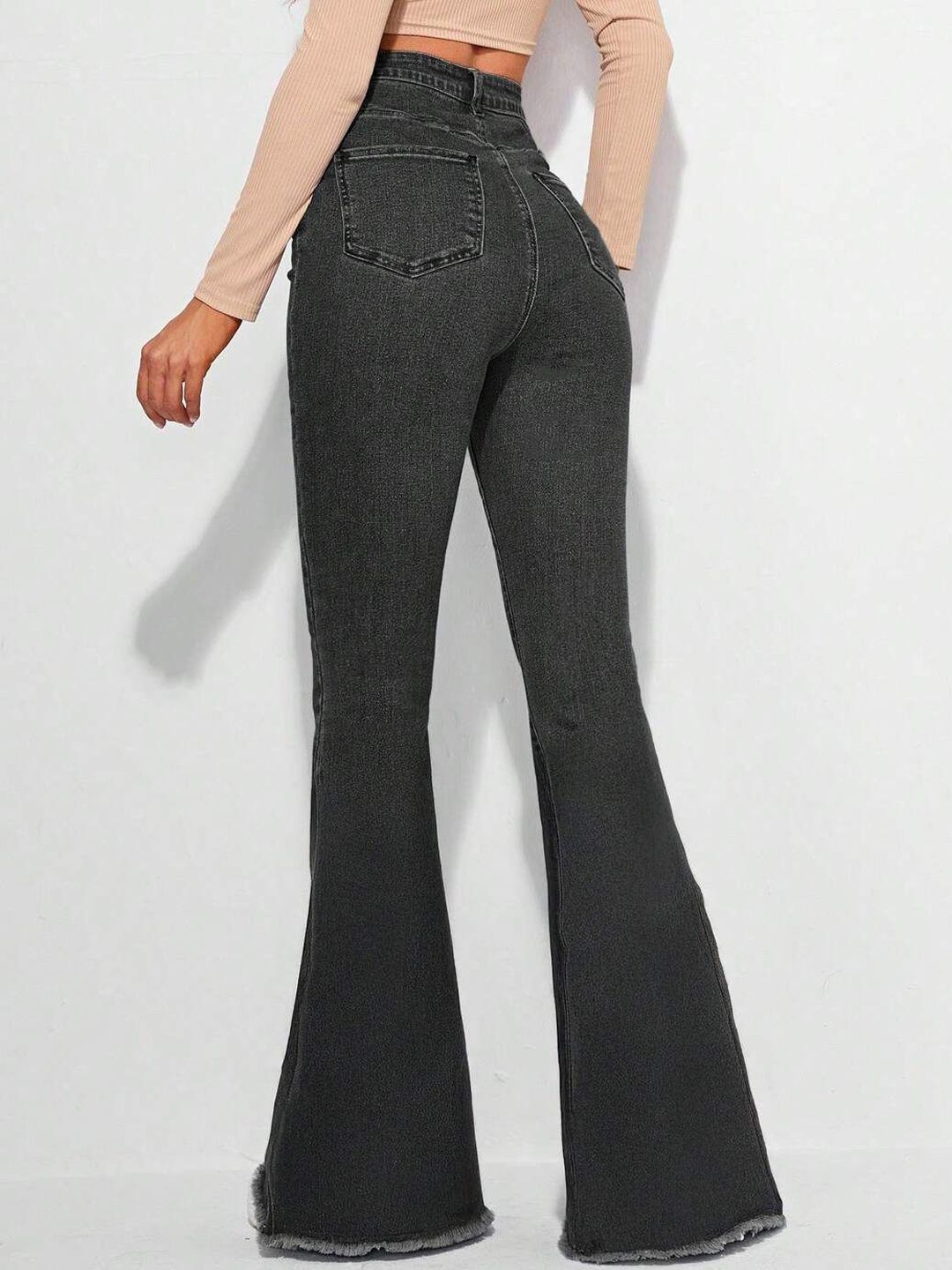 Women Bootilicious Bootcut High-Rise Cotton Jeans