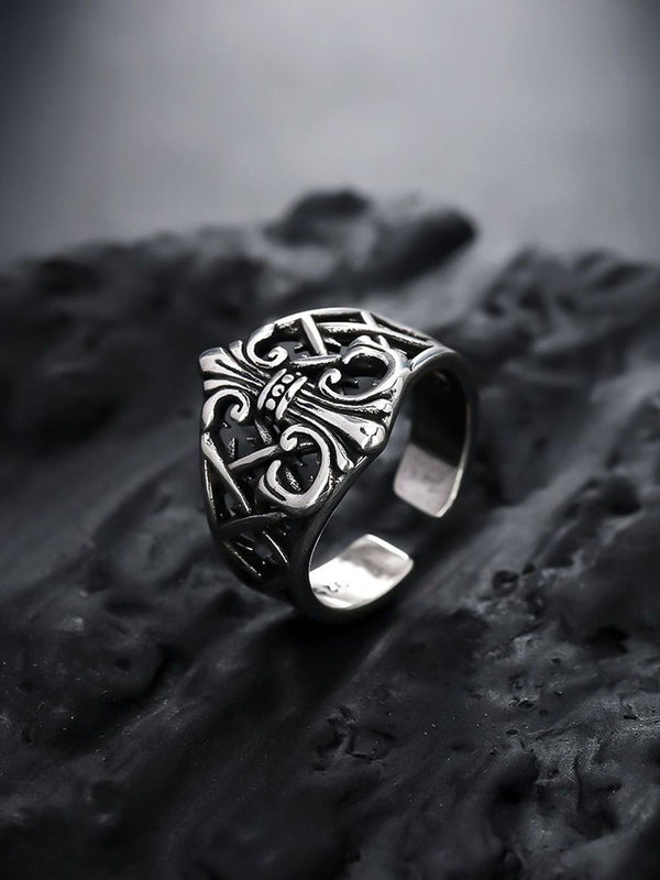 Silver-Plated  Adjustable Finger Ring