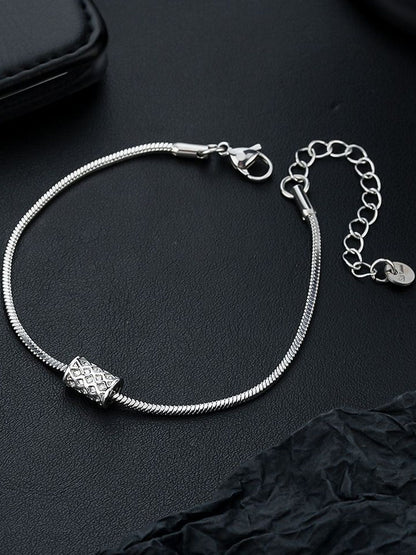 Men Silver-Plated Armlet Bracelet