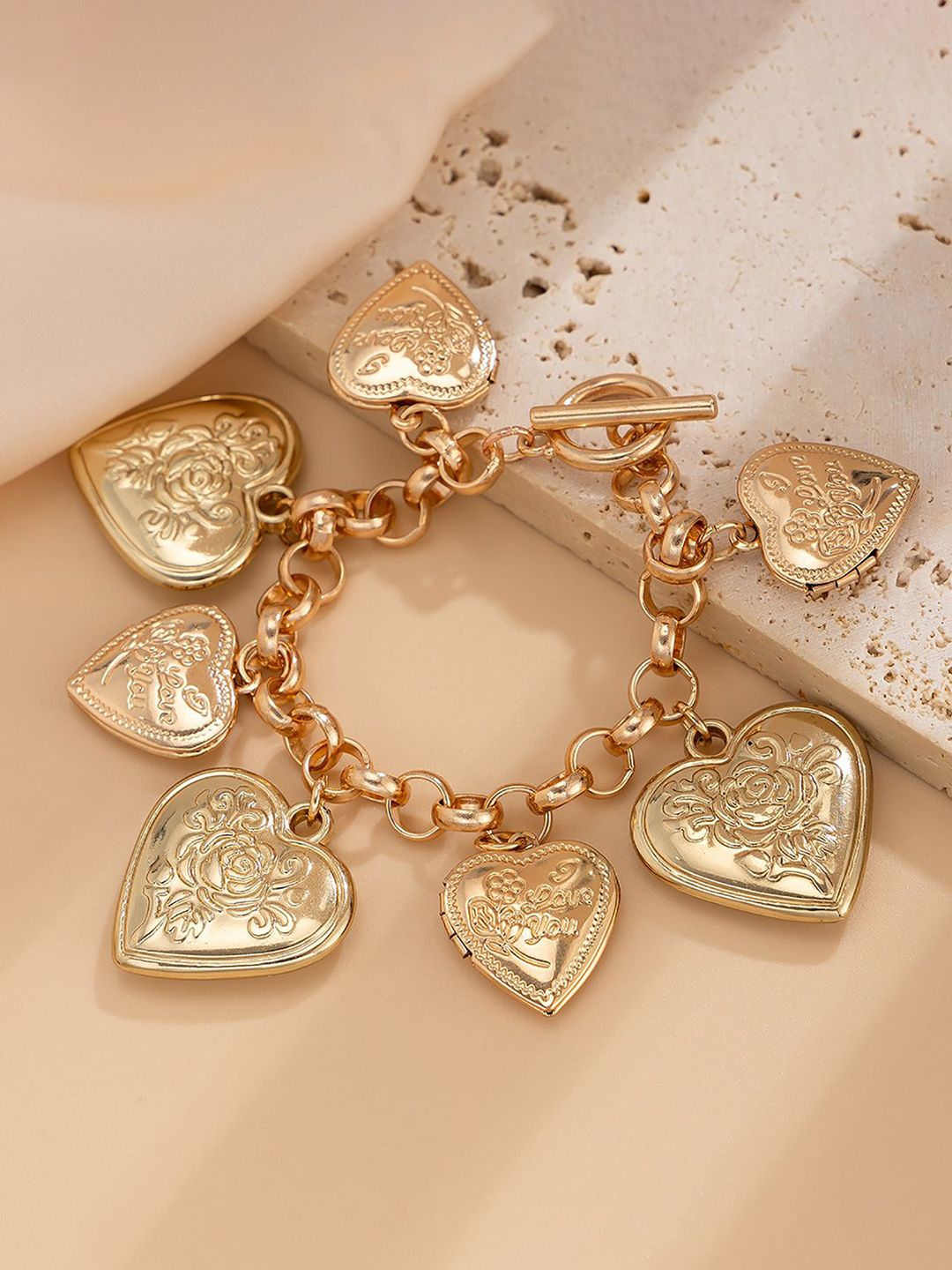 Women Handcrafted Gold-Plated Cuff Bracelet