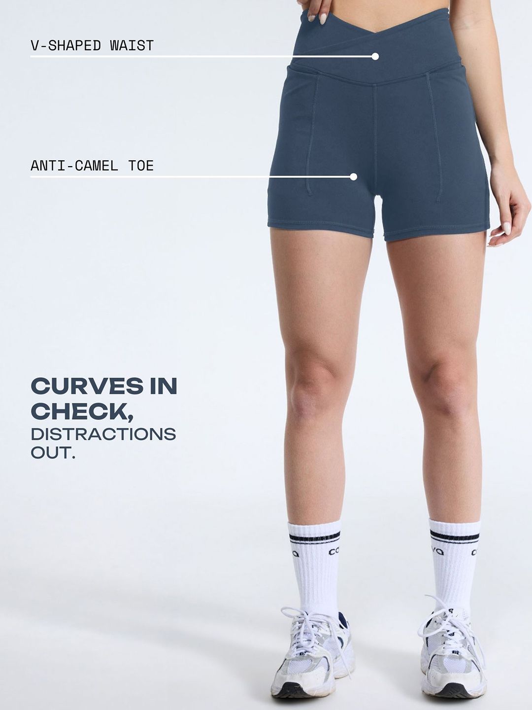 Blue Hourglass Booty Shorts