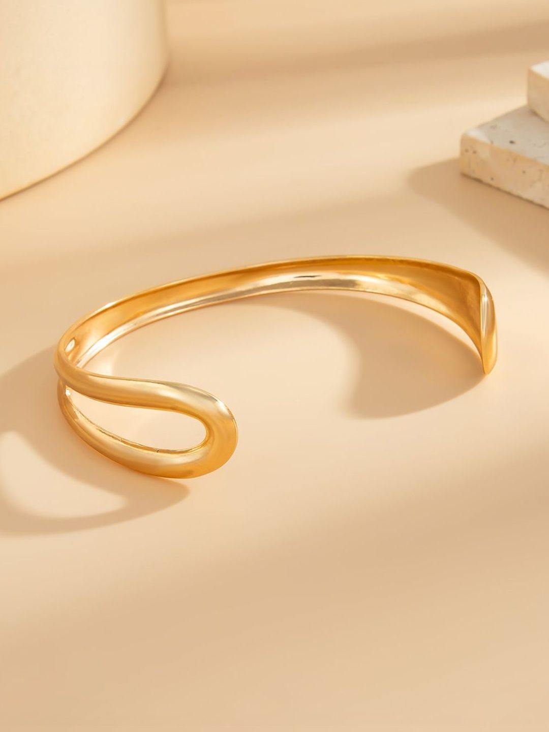Women Gold-Plated Cuff Bracelet
