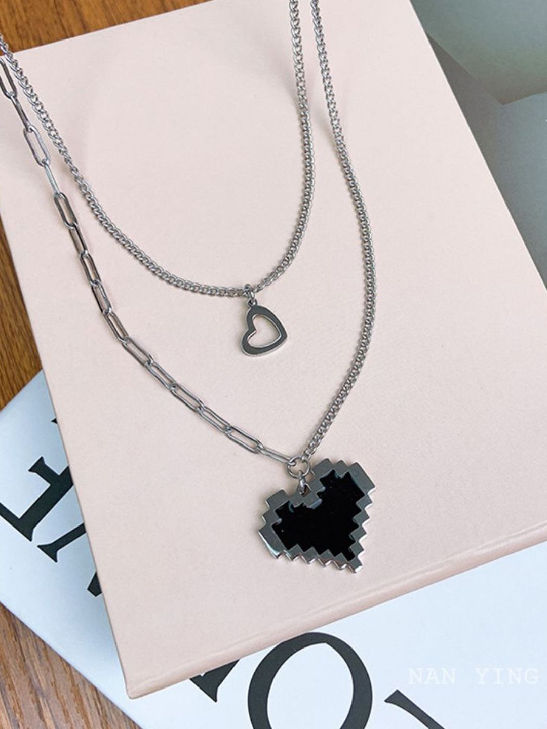 SALTY Stainless Steel Palpita Layered Necklace