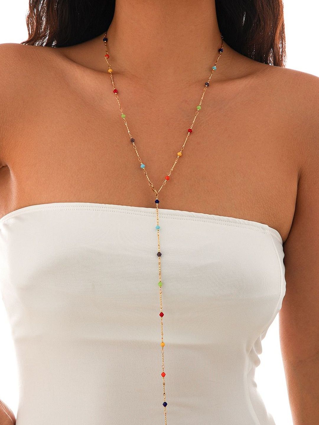 Gold-Plated Hand Painted Necklace