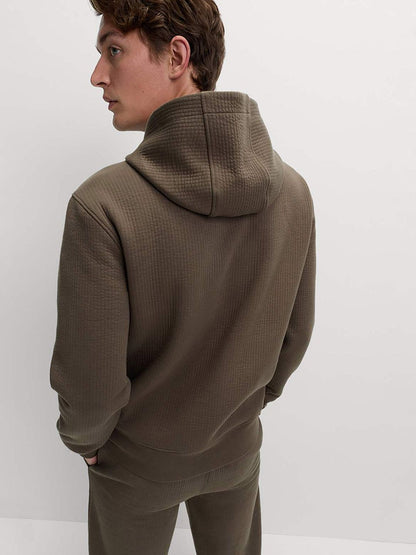 Cotton Rich Quilted Hoodie