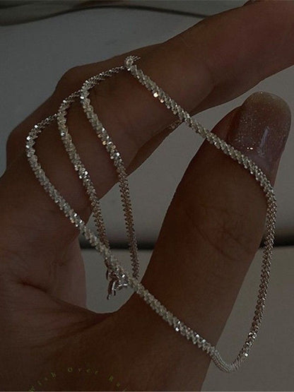 Silver-Plated Enamelled Chain