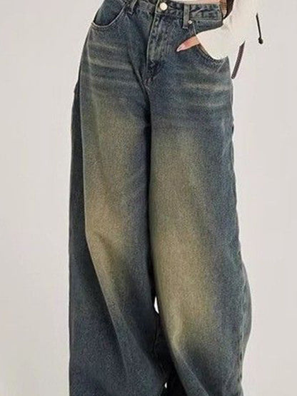 Women Baggy Fit Mid-Rise Medium Fade Jeans