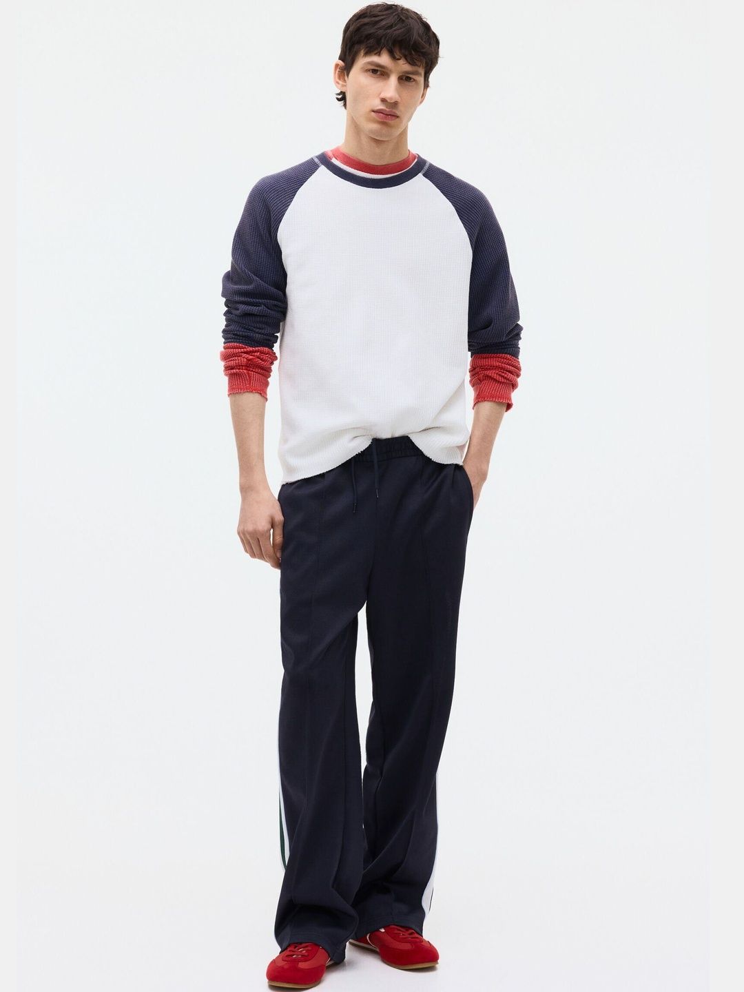 Regular Fit Waffled Jersey T-shirt