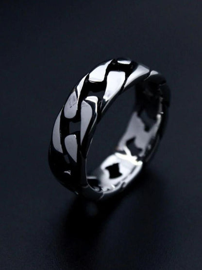 SALTY Pack of 2 Men Fier Silver Ring