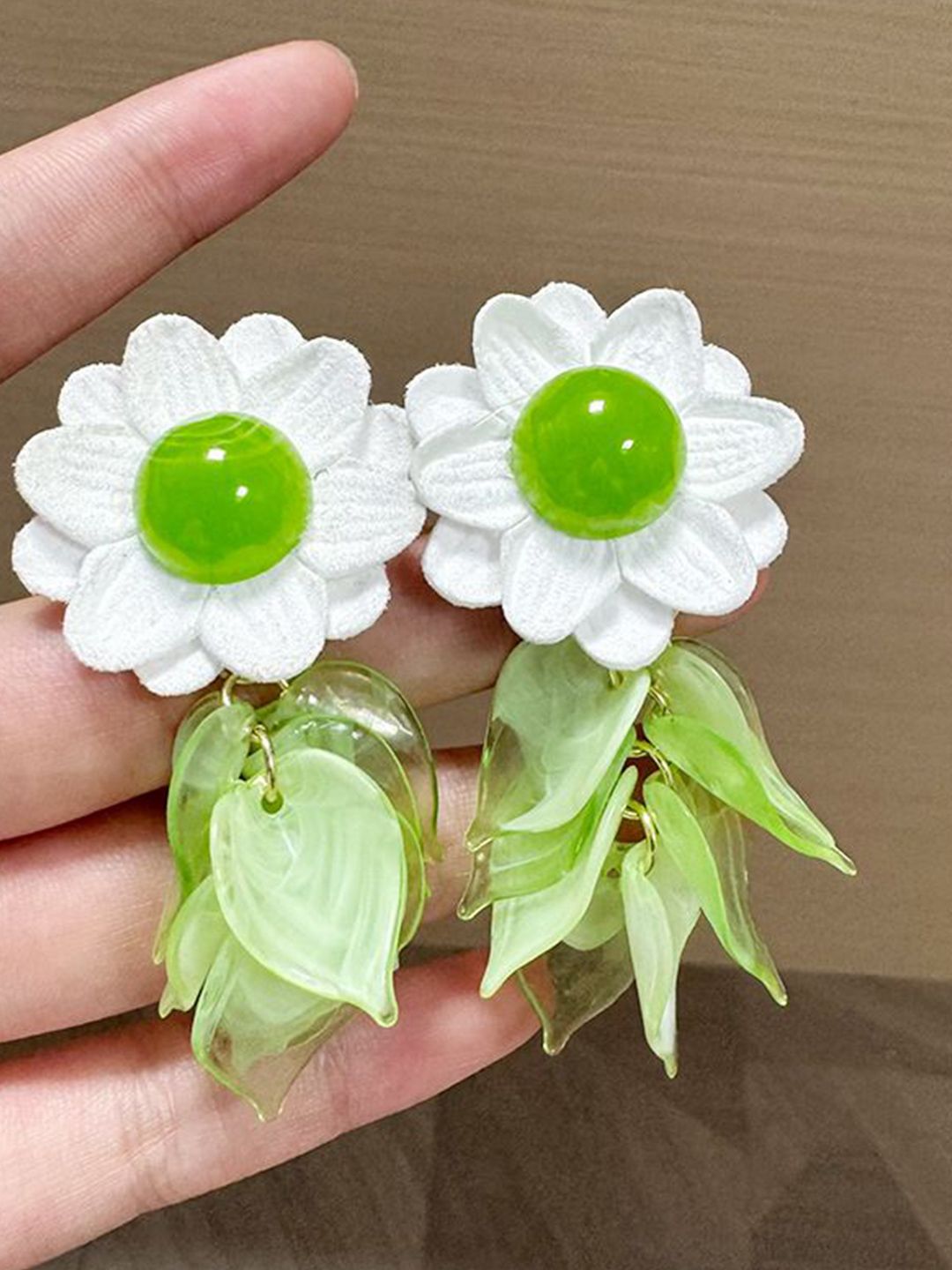 Floral Shaped Drop Earrings