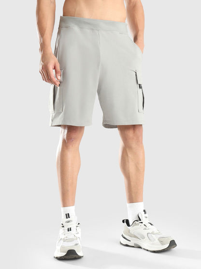 Men Regular Fit Mid-Rise Cargo Shorts
