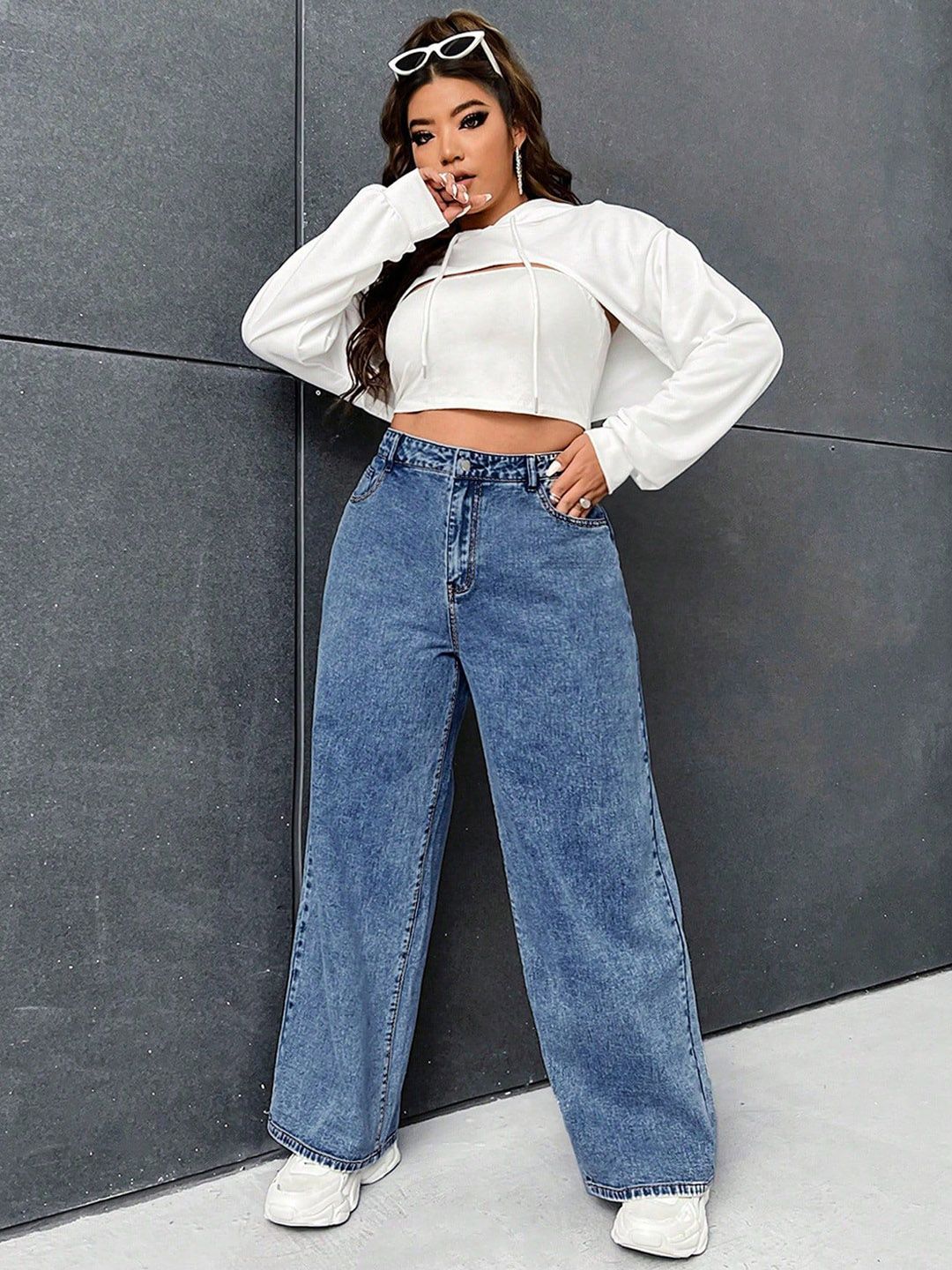 Wide Leg High-Rise Jeans